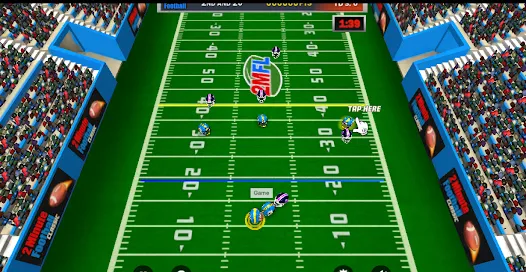 2 Minute Football gameplay showing fast transition from defense to attack