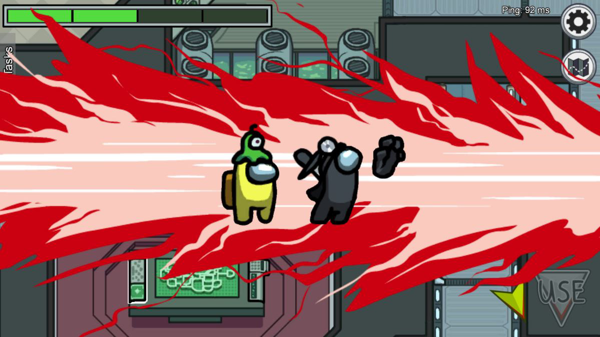 Among Us sabotage event with players rushing to fix systems