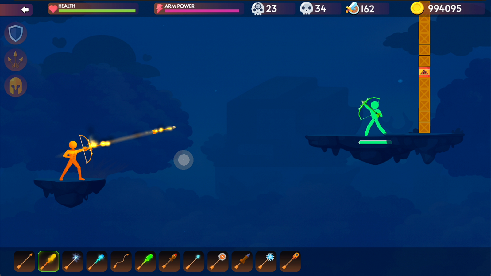 Archers Random gameplay modes showcasing adventure and multiplayer action