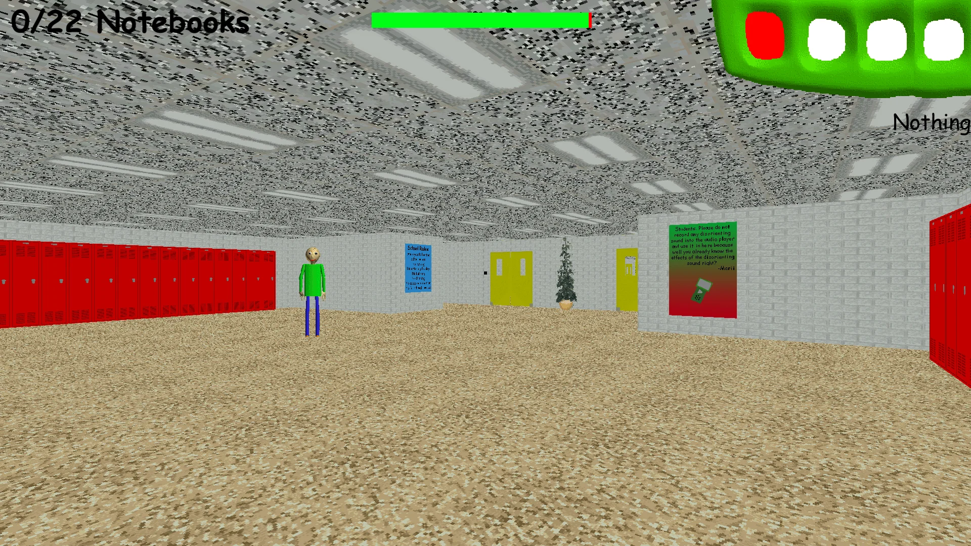 Baldi's Basics schoolhouse gameplay and notebook collection