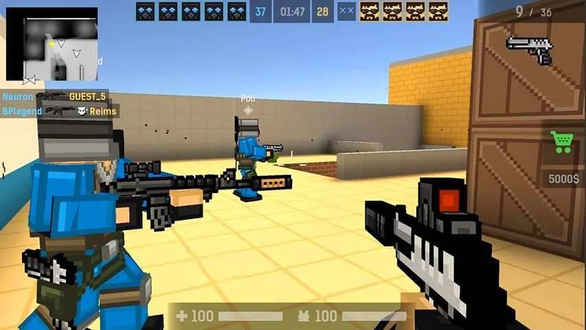 Blockpost team pushing objective with coordinated cover fire