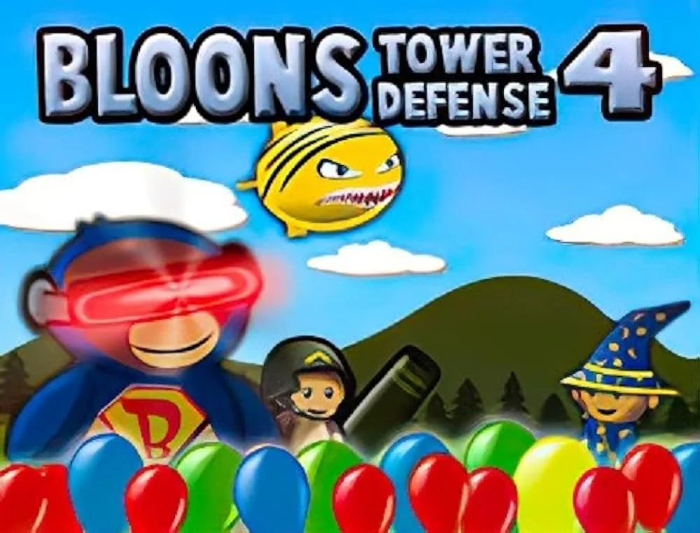 Bloons Tower Defense 4 gameplay scene with core mechanics in action