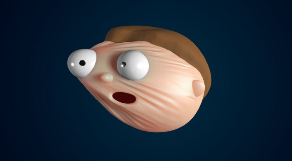 Morty’s face being stretched sideways in Elastic Man