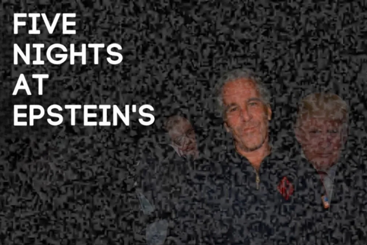 Five Nights at Epstein's surveillance and night shift gameplay