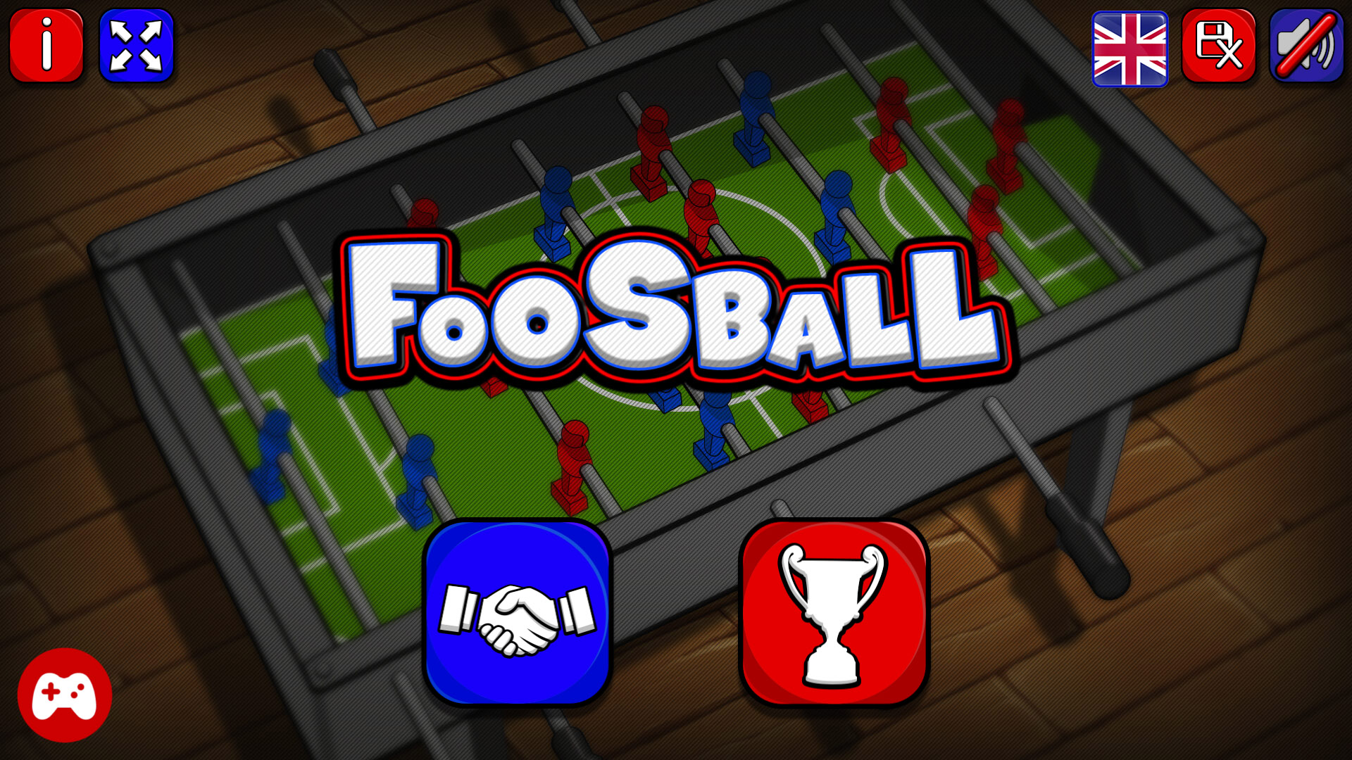 Foosball championship mode with intense scoring opportunities and strategic gameplay
