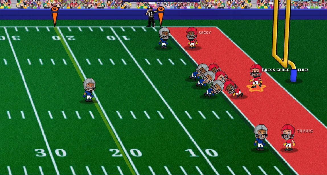 Football Bros arcade gridiron match with fast possession swings
