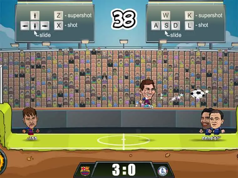 Football Legends gameplay with arcade dribbles and shots