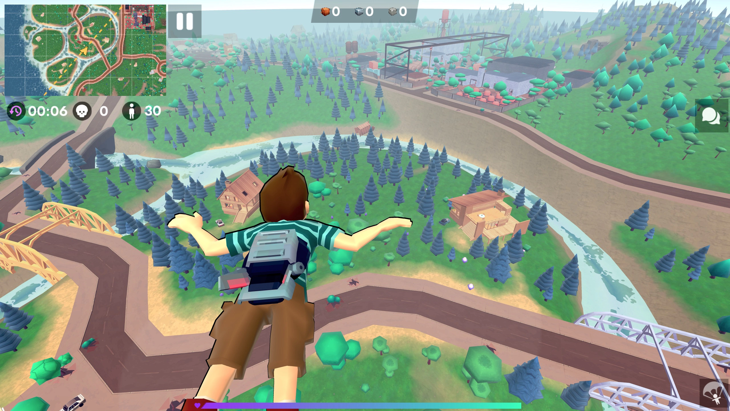 Fortzone Battle Royale player building cover during late-game ring pressure