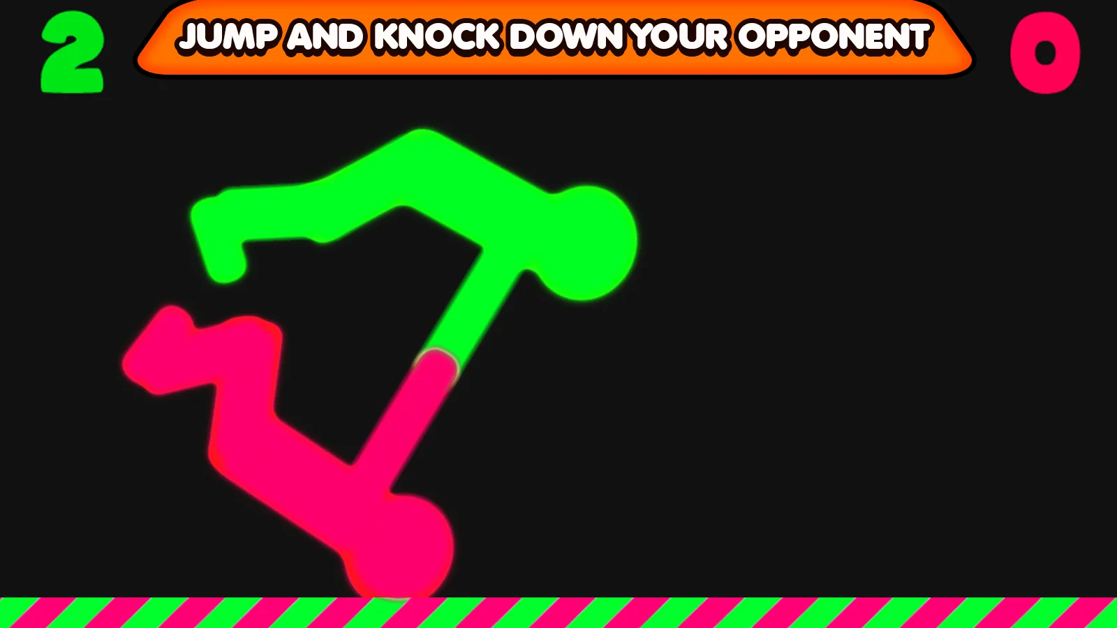 Get on Top two ragdoll wrestlers locked in a standoff on the arena platform