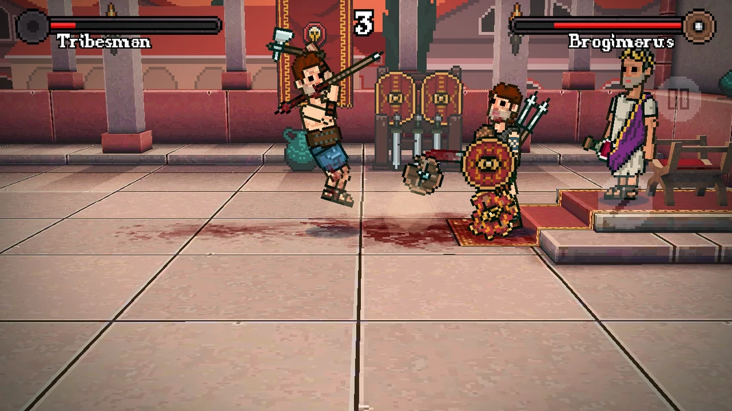 Gladihoppers arena duel with stance-based directional weapon combat