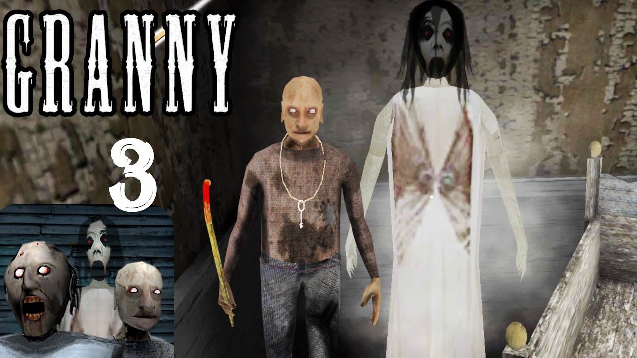 Granny 3 escape items and a hiding place under a bed