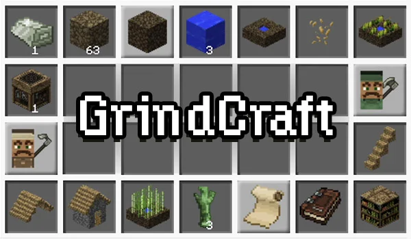 Grindcraft interface with expanded recipe tree and automation choices