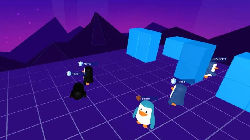 Just Fall LOL endgame with few players remaining on sparse platforms