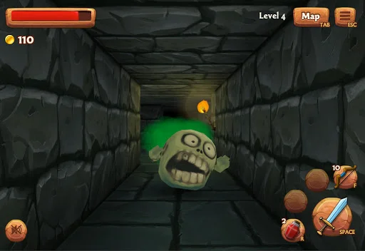 Keep Out! weapon unlocks and monster encounters in the dungeon