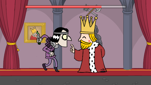 Murder palace room with both players in the throne scene