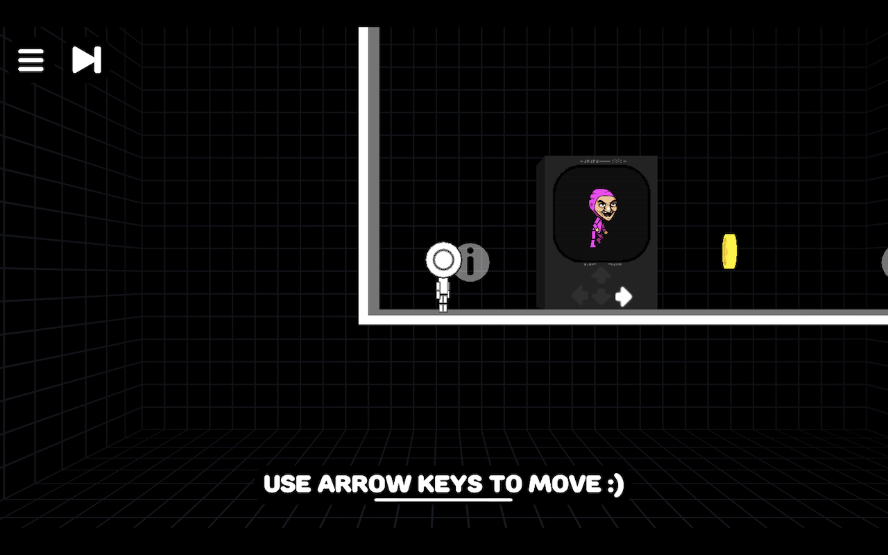 A gravity-flipped level in OvO Dimensions