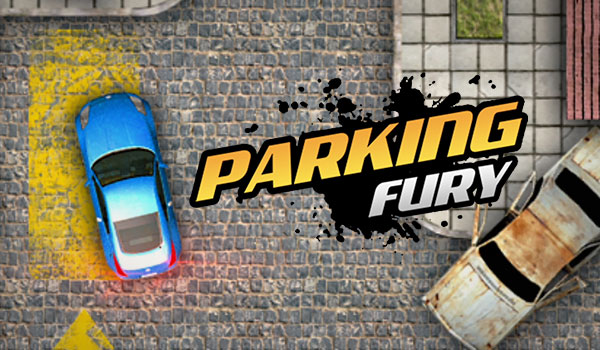 Parking Fury car steering into a tight parking space
