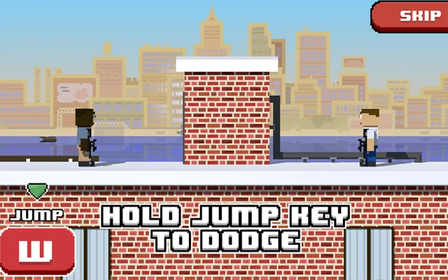 Rooftop Snipers 2 player forcing edge pressure before taking a decisive shot