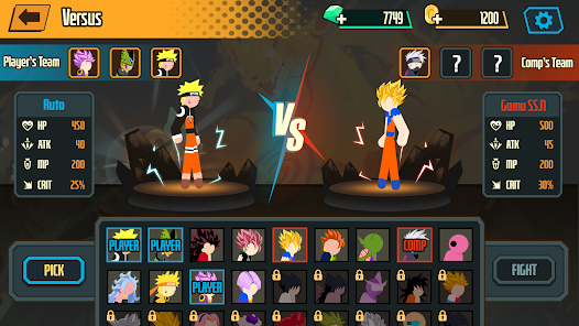 Stickman Dragon Fight arena duel with energy abilities and combo pressure