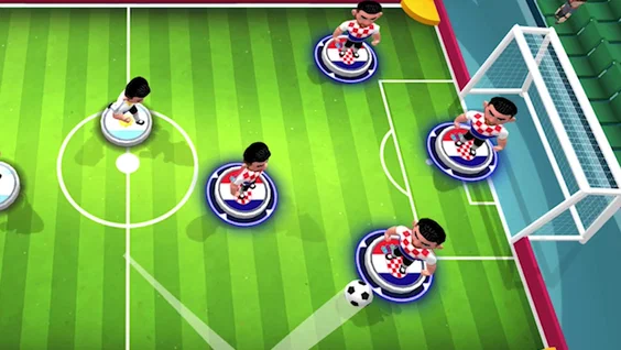 Stick Soccer 3D local multiplayer match with stickman footballers