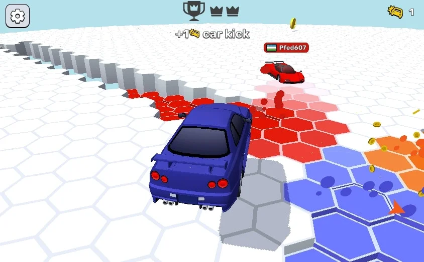 Survival Race elimination round with tight traffic and high-speed control decisions