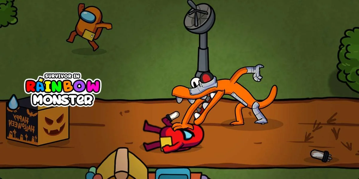 Survivor in Rainbow Monster stealth pathing while collecting objectives