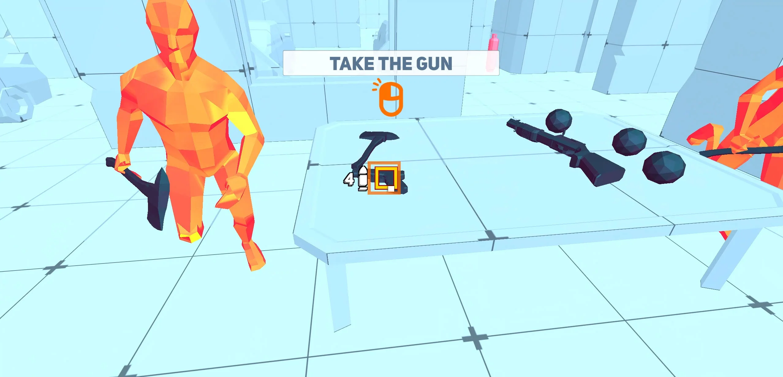 Time Shooter 2 room clear sequence with projectile path planning