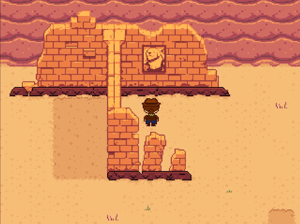 Undertale Yellow story scene with Clover and original Underground characters