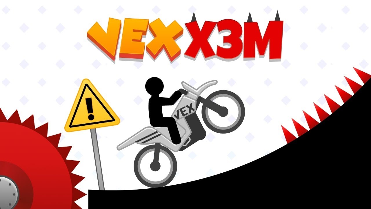 Vex X3M motorcycle navigating through obstacle course